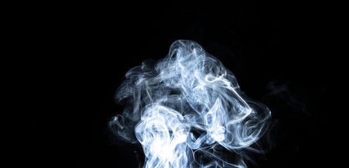 Fototapeta premium Smoke is colloidal. Particles of solid or liquid ... Smoke is also a component of exhaust emissions from internal combustion engines. Especially the diesel exhaust.