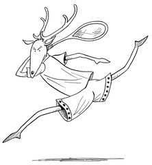 Tennis Deer