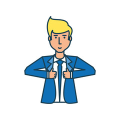 businessman elegant avatar character