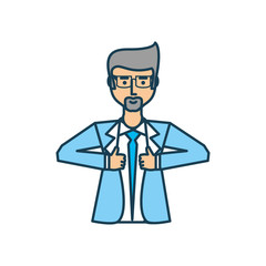 businessman elegant avatar character