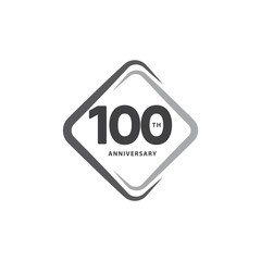 100 Year Anniversary Vector Template Design Illustration