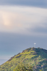 View of Battle Mountain Cross, Rancho Bernardo, San Diego California