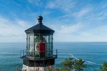 Fototapeta na wymiar Cape Meres lighthouse near Tillamook Oregon
