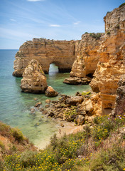 Fototapeta na wymiar Algarve - Jurassic coast in south Portugal