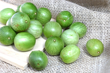 Brazilian tropical fruit. Umbu fruit