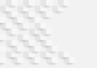 Fototapeta premium Abstract white texture background design. 3d paper for book, poster, flyer, cover, website, advertising. Vector illustration