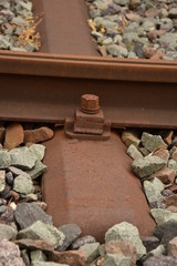 Train track in germany.2017,detail,