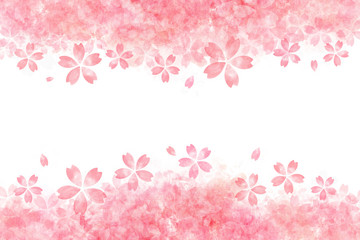 桜 花 春 水彩 背景