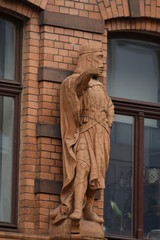 Fototapeta premium Europe,Germany,Köln,Cologne,Aachener Strasse ,Buildings with statues, 2017
