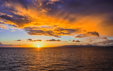 Golden Hawaiian Sunset