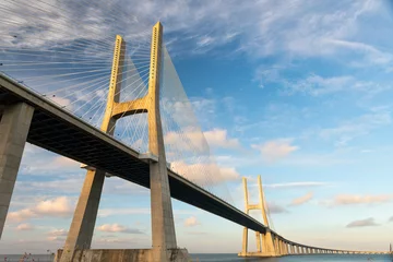 Photo sur Plexiglas Pont Vasco da Gama Vasco Da Gama Bridge in Lisbon