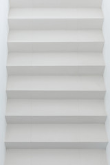 White staircase in light  interior