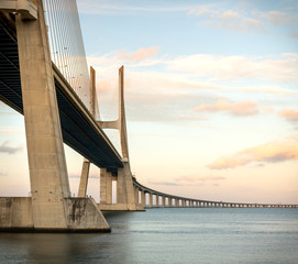 Vasco Da Gama Bridge in Lisbon