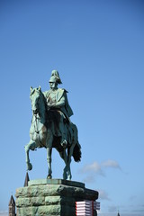 Wilhelm II horse statue in Cologne ,Koln, Germany ,13 may, 2017