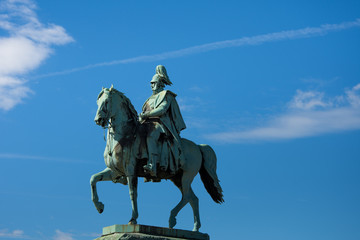 Wilhelm II horse statue in Cologne ,Koln, Germany ,13 may, 2017
