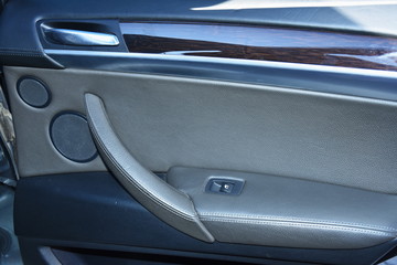 Naklejka premium Car Interior - Armrest - Control panel