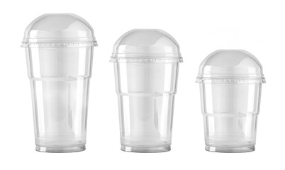 Plastic clear cup with dome lid