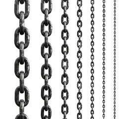  Set of metal chain,