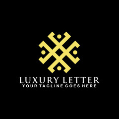 Obraz premium Luxury logo design vector template