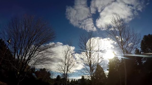 fall timelapse of sky