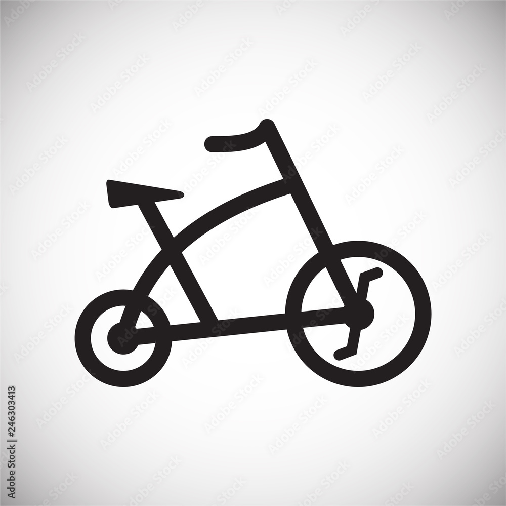 Poster bicycle icon on white background for graphic and web design, modern simple vector sign. internet con