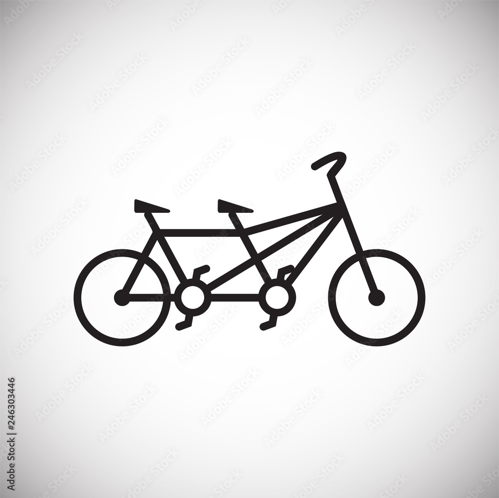 Poster bicycle icon on white background for graphic and web design, modern simple vector sign. internet con