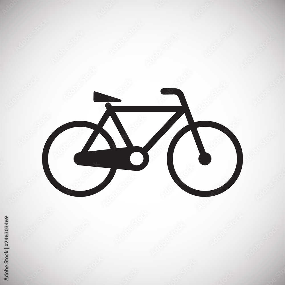 Poster bicycle icon on white background for graphic and web design, modern simple vector sign. internet con