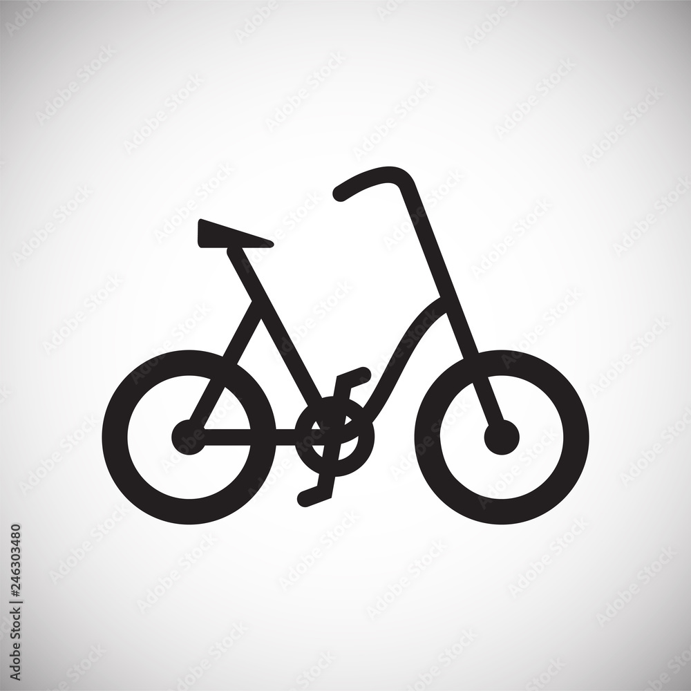 Poster bicycle icon on white background for graphic and web design, modern simple vector sign. internet con