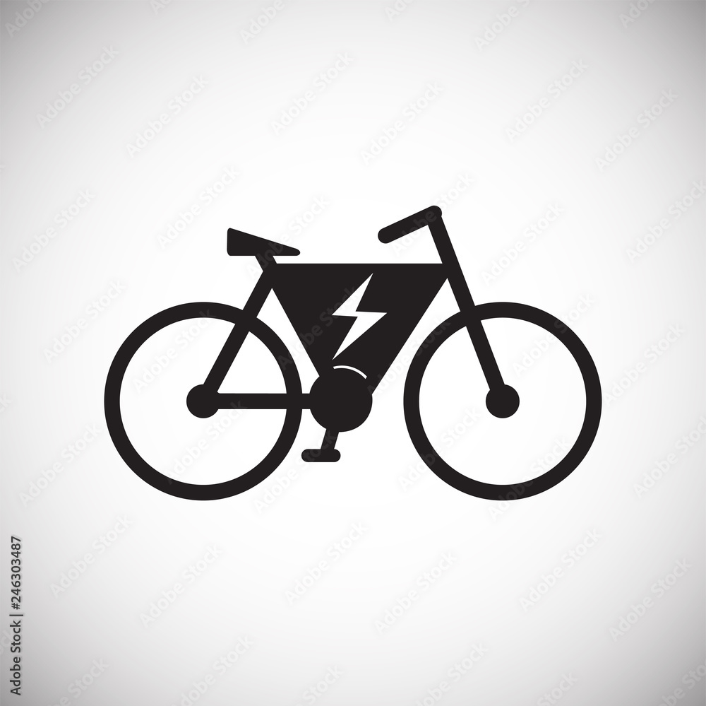 Poster bicycle icon on white background for graphic and web design, modern simple vector sign. internet con