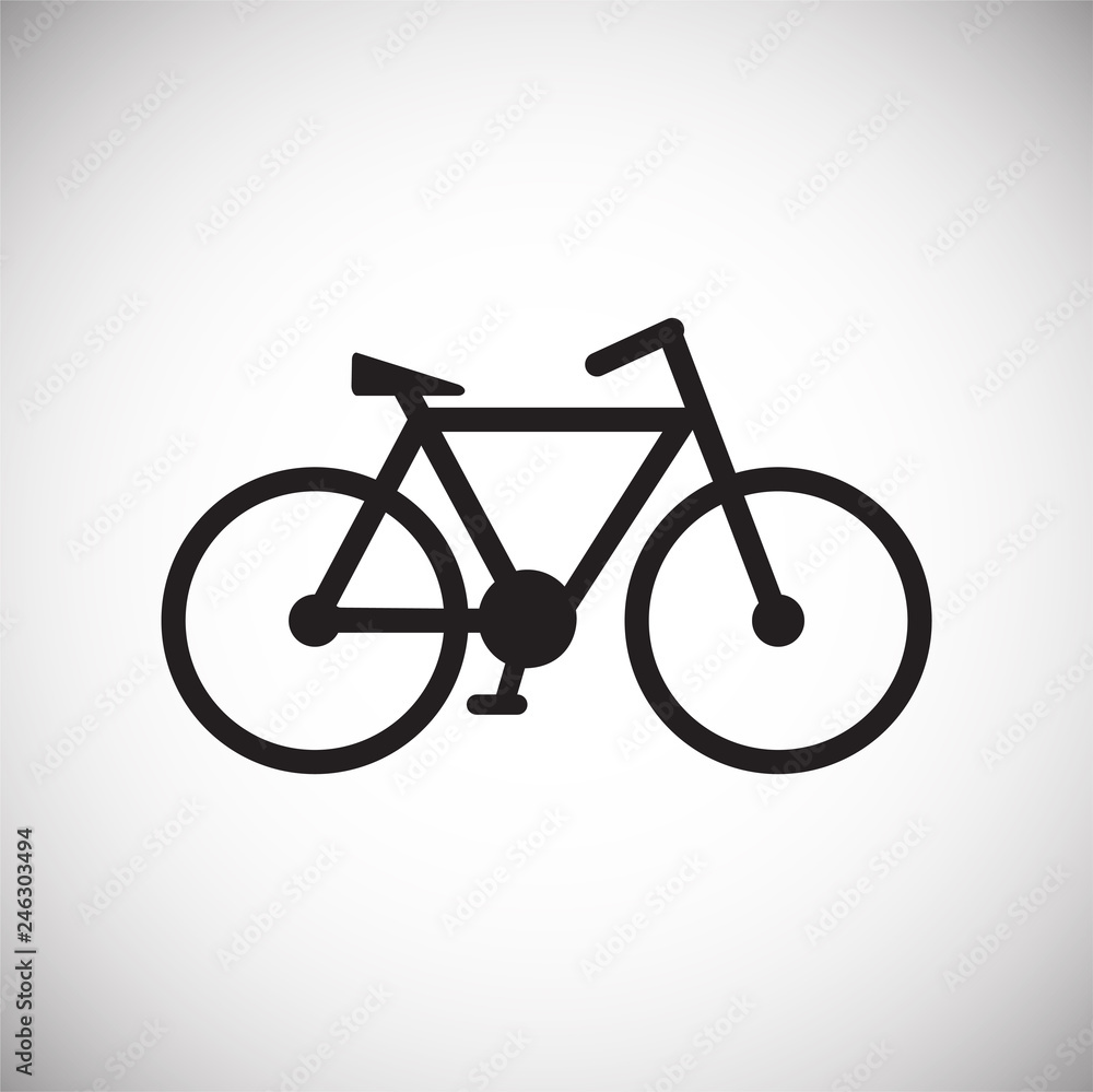 Poster bicycle icon on white background for graphic and web design, modern simple vector sign. internet con
