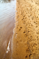 footprints in the sand