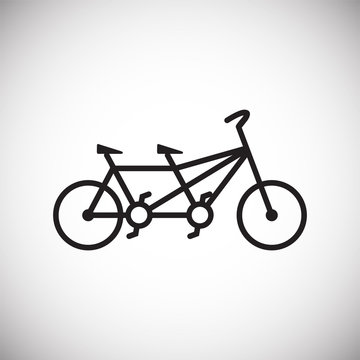 Bicycle icon on white background for graphic and web design, Modern simple vector sign. Internet concept. Trendy symbol for website design web button or mobile app