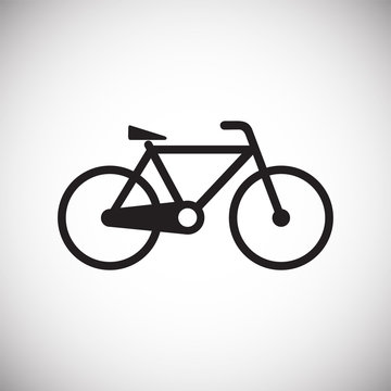 Bicycle icon on white background for graphic and web design, Modern simple vector sign. Internet concept. Trendy symbol for website design web button or mobile app