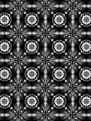 Black and white mosaic pattern