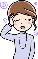 女性会社員OL-悩み、焦り、困った