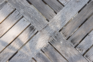 Wooden Diagonal pattern background, design was made from real bark, have some spot from nail and sun light shine on