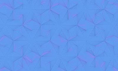 Blue / Pink Geometrical Background (3D Illustration)