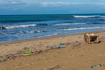 Trash On a Beach