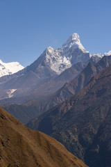 Ama Dablam mountain peak in Himalayas range, Nepal