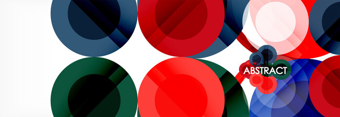 Circle composition abstract background