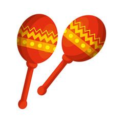 mexican maracas instrument icon