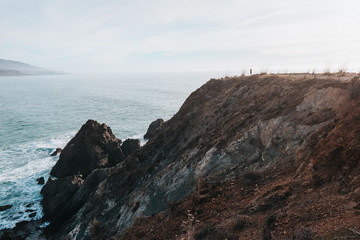 Fototapeta na wymiar big sur cliffs