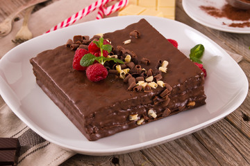 Chocolate cake.