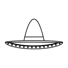 mexican mariachi hat icon