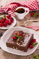 Chocolate cake.