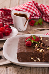 Chocolate cake.