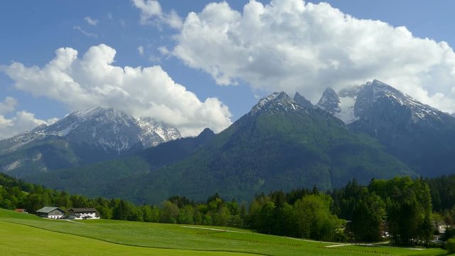 Landscape near Ramsau, Upper Bavaria, Germany, Europe