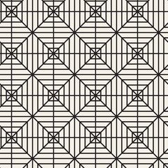 Vector seamless lattice pattern. Modern abstract texture. Repeating geometric tiles from square and rhombus elements.