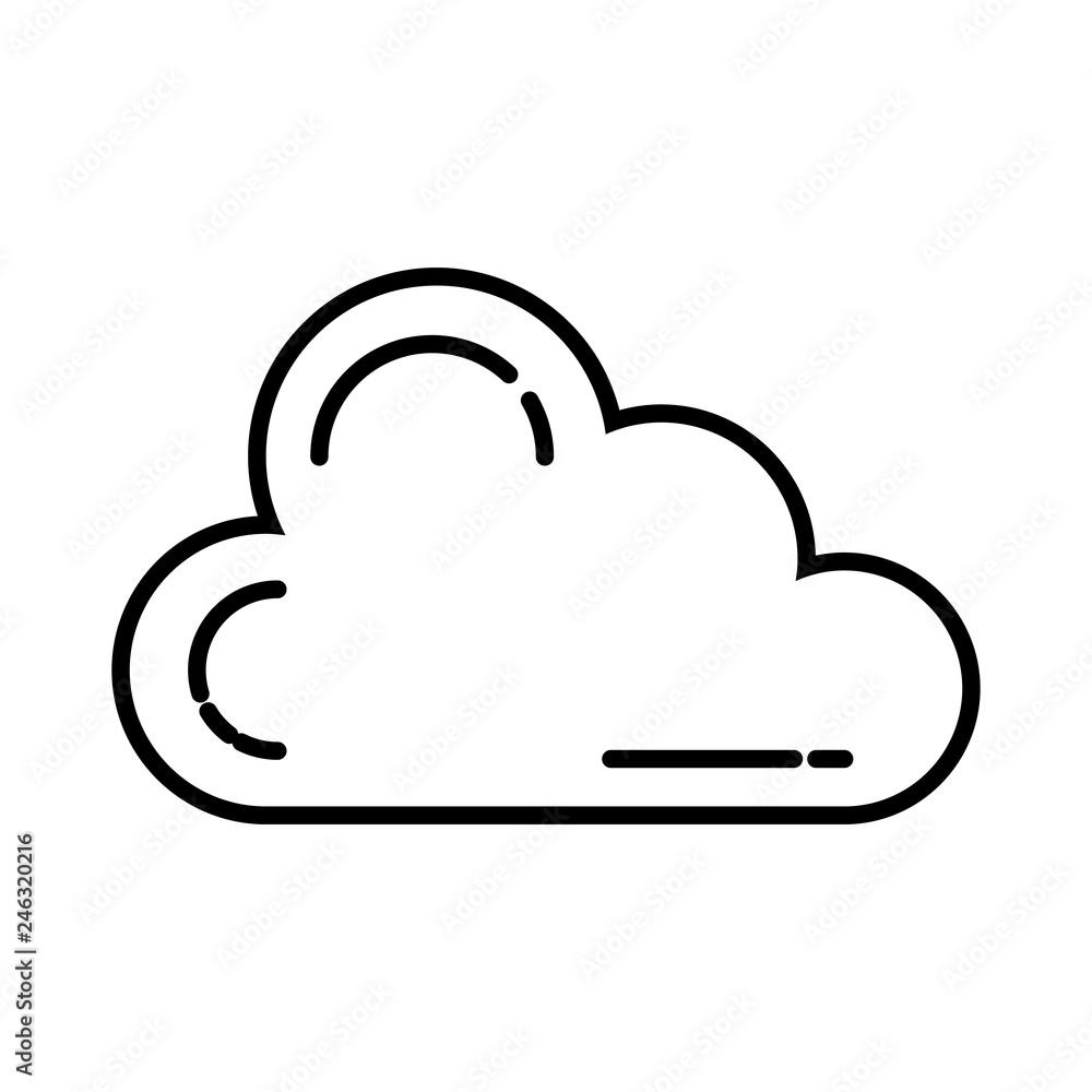 Poster cloud computing server with arrow download