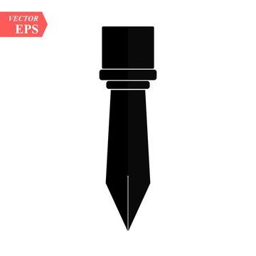 Pencil flat icon. Single high quality outline symbol of graduation for web design or mobile app. Thin line signs of education for design logo, visit card eps 10